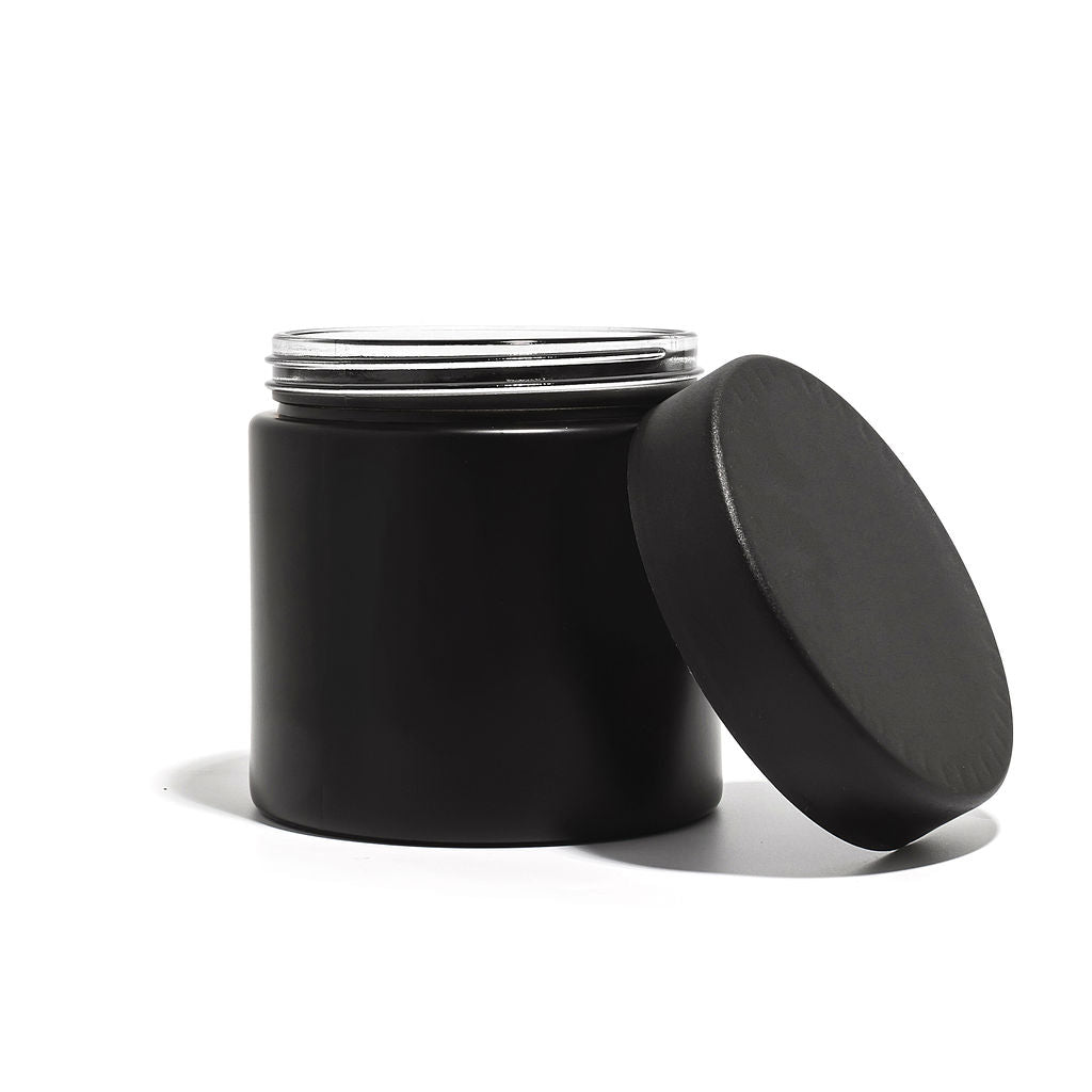 16oz Black Glass Straight-Wall Wide-Mouth Jar with Child-Resistant Lid - 40 Count ($1.52/Unit)