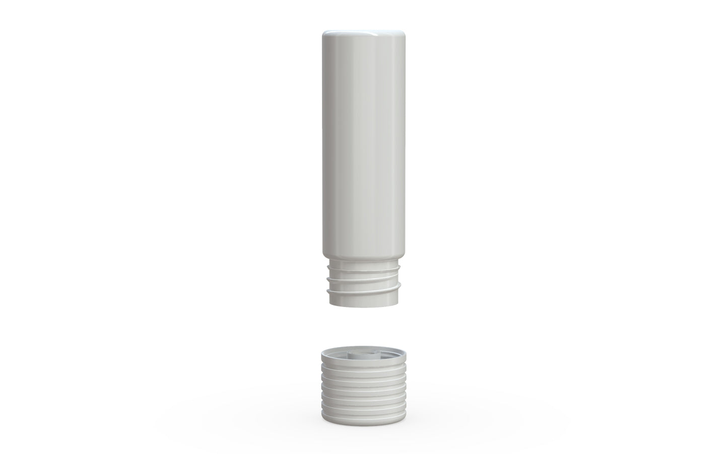 65mm Chubby Gorilla Spiral CR Cartridge Container, Flat Bottom w/ 510-Thread & Tamper Evident Band - 400 Count ($0.5064/Unit)