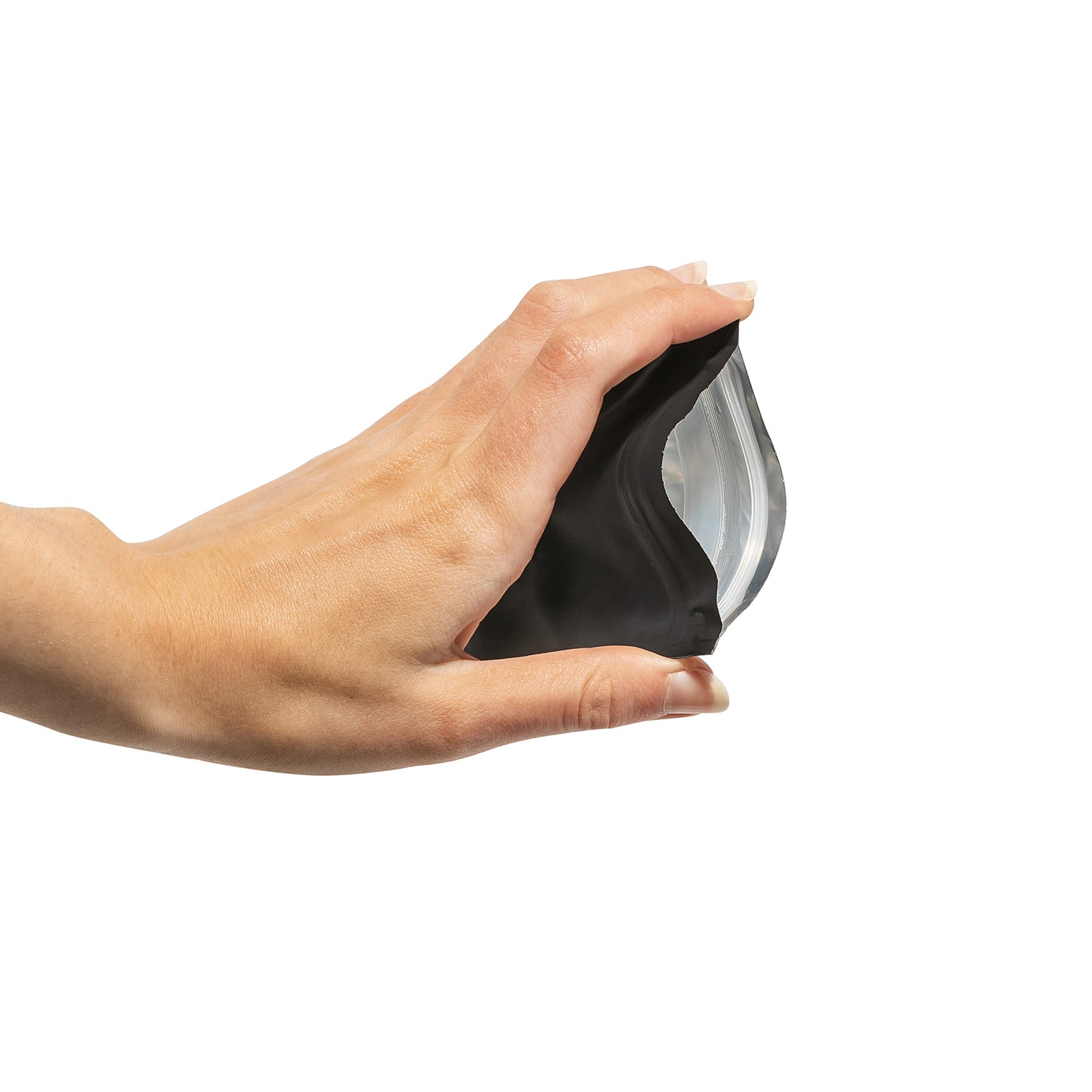 3.5g Soft Touch GriploK CR Mylar Matte Black Bag - 1900 Count ($0.22/unit) | 3.5"x5.5"x1.5" - Child Resistant