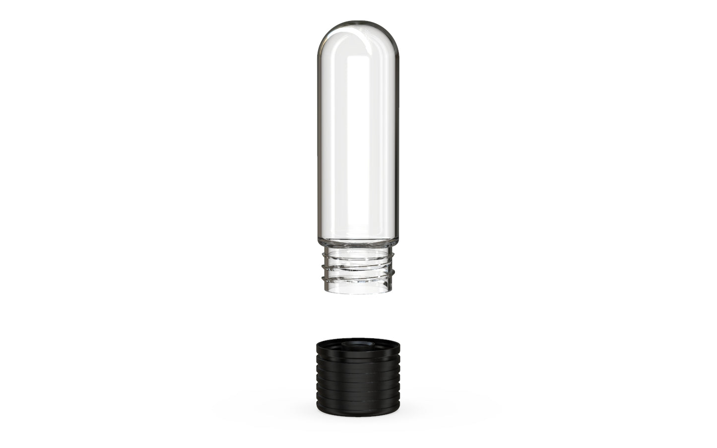 65mm Chubby Gorilla Spiral CR Cartridge Container, Round Top w/ 510-Thread & Tamper Evident Band - 400 Count ($0.5064/Unit)