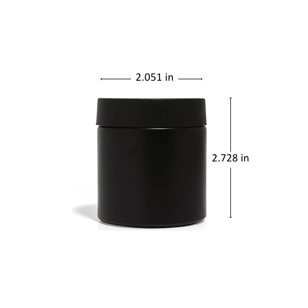 4oz Black Glass Straight-Wall Jar with Child-Resistant Lid - 105 Count ($0.89/Unit)