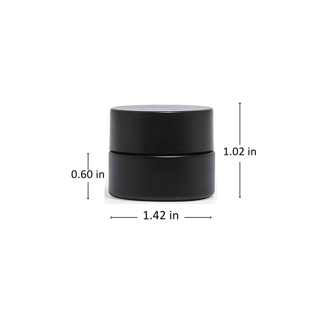 5ml Glass Concentrate Jars With Teflon Lined Flat Lids - 504 Count ($0.47/unit) - Child Resistant