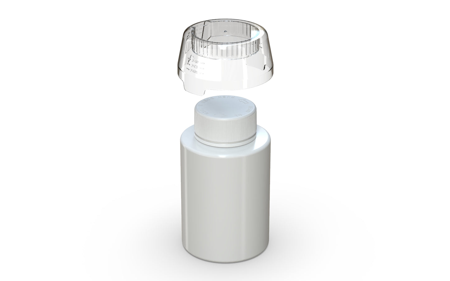 500ML Chubby Gorilla Aviator CR Base Bottle w/ Inner Seal, Tamper Evident Break-Off Band & Dosing Cup - 60 Count ($1.6584/Unit)