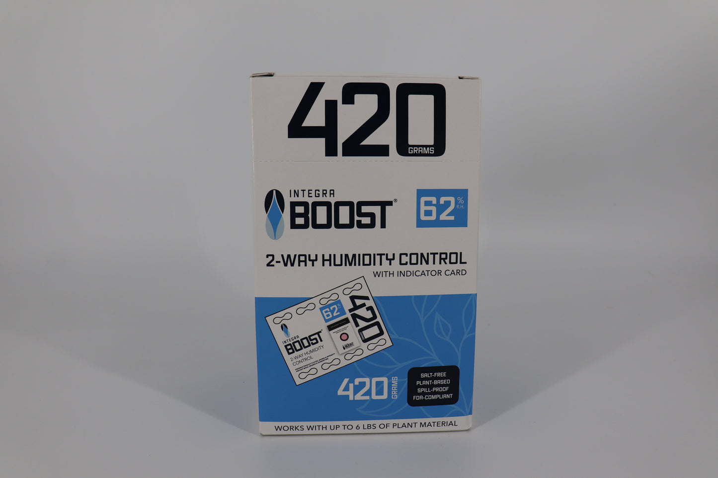 420g RETAIL Integra Humidity Control 62% RH, Individually Overwrapped, w/ HIC, 5 packs per display, 8 displays per master case - 40 Count ($10.78/Unit)