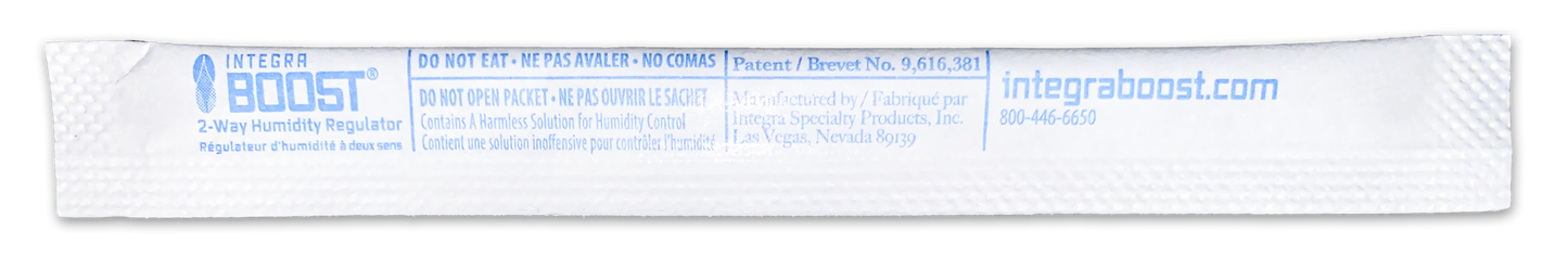 110mm Integra BOOST STICK at 55% RH, NO Individual Overwrap, NO HIC (Master Case) - 1200 Count ($0.09/Unit)