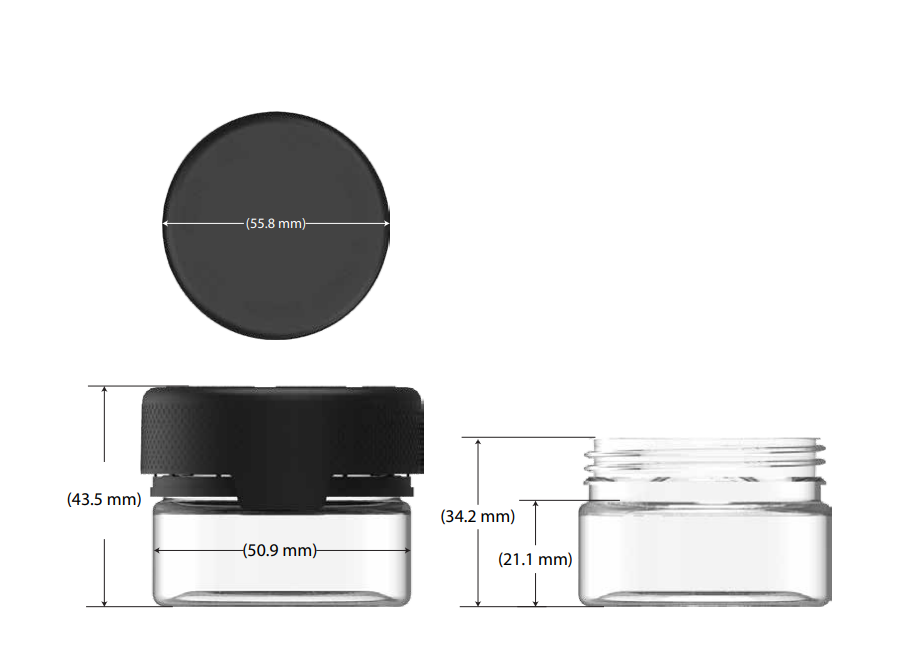1oz Chubby Gorilla Aviator CR Container w/ Inner Seal - 500 Count ($0.5287/Unit)