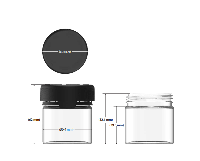 2oz Chubby Gorilla Aviator CR Container w/ Inner Seal - 500 Count ($0.5565/Unit)