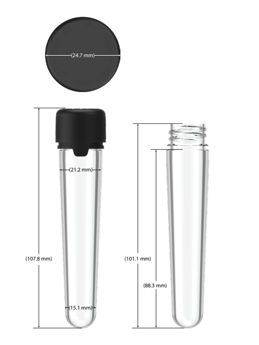 100mm Chubby Gorilla Aviator CR Tubes - 500 Count ($0.3729/Unit)