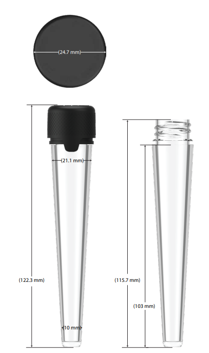 113mm Chubby Gorilla Aviator CR Tubes - 500 Count ($0.3729/Unit)