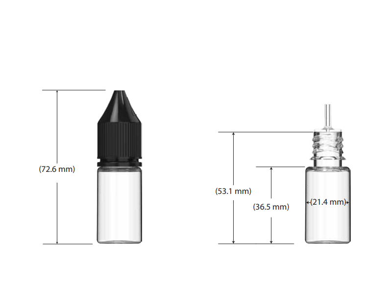 10ML Chubby Gorilla V3 Unicorn Bottle PET CR - 2000 Count ($0.1670/Unit)