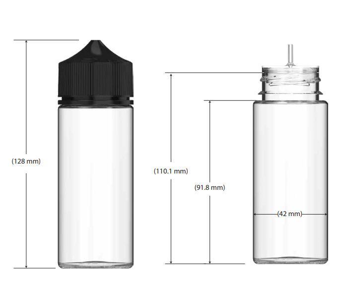 120ML Chubby Gorilla V3 Unicorn Bottle PET CR - 400 Count ($0.5342/Unit)