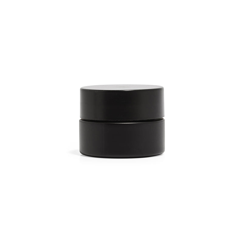 9ml Matte Black Glass Concentrate Jars With Lids - 350 Count - Child Resistant