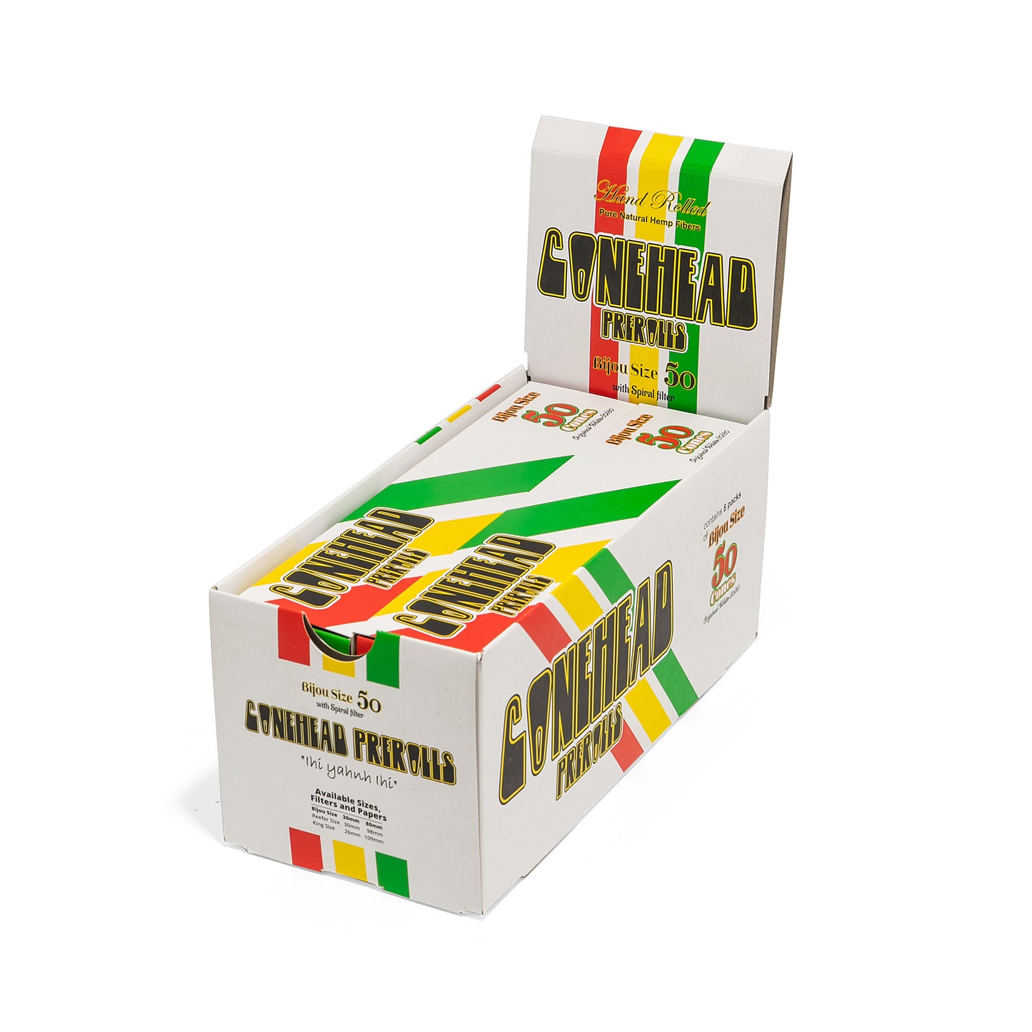 ConeHead Display Box Bijou Size White 8 x 50 Packs - 400 count - ($0.1/Unit)