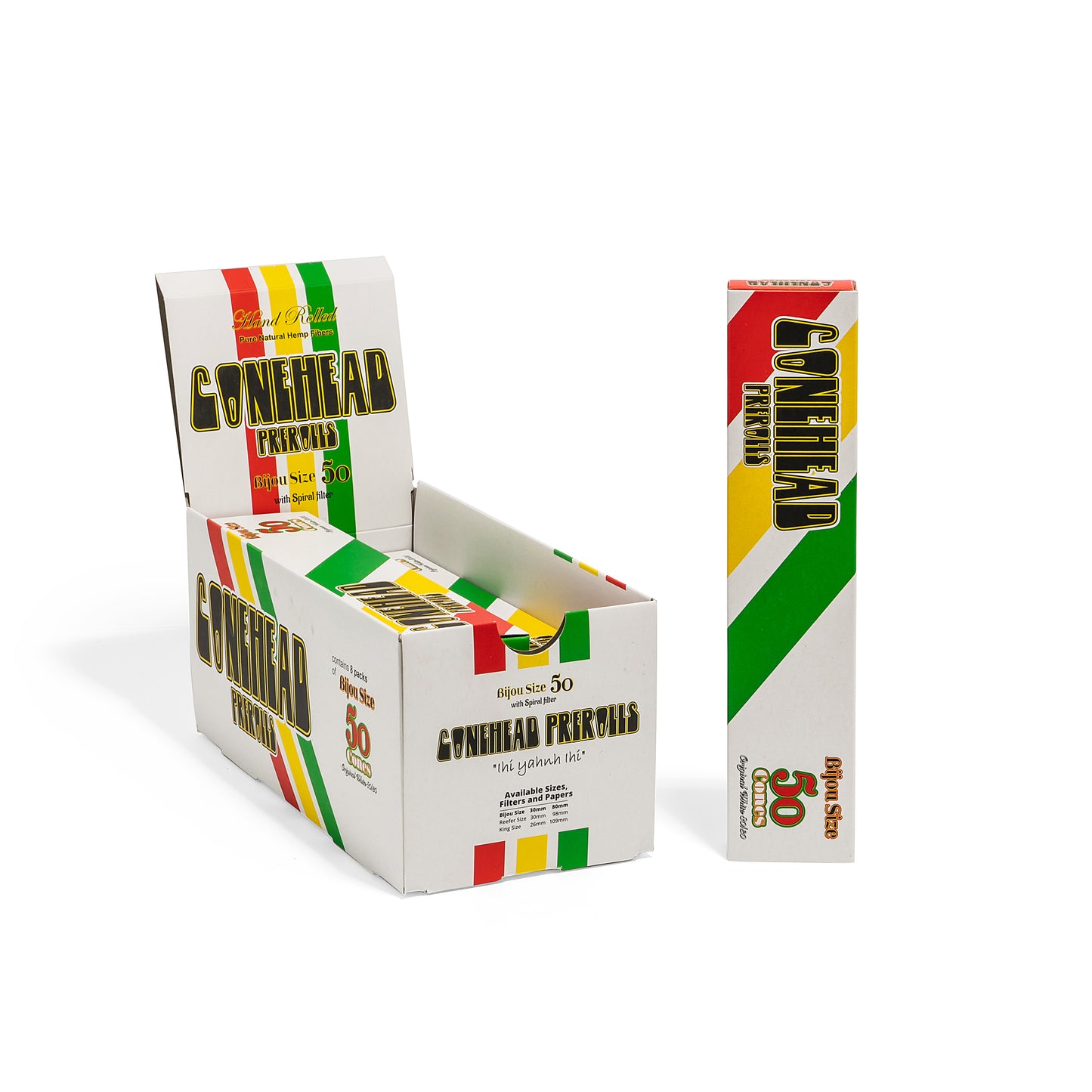 ConeHead Display Box Bijou Size White 8 x 50 Packs - 400 count - ($0.1/Unit)