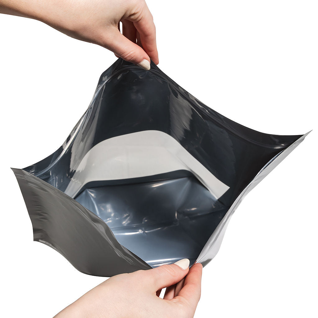 1lb Silver Grower Storage Bags with Window - 250 Count ($0.98/Unit)