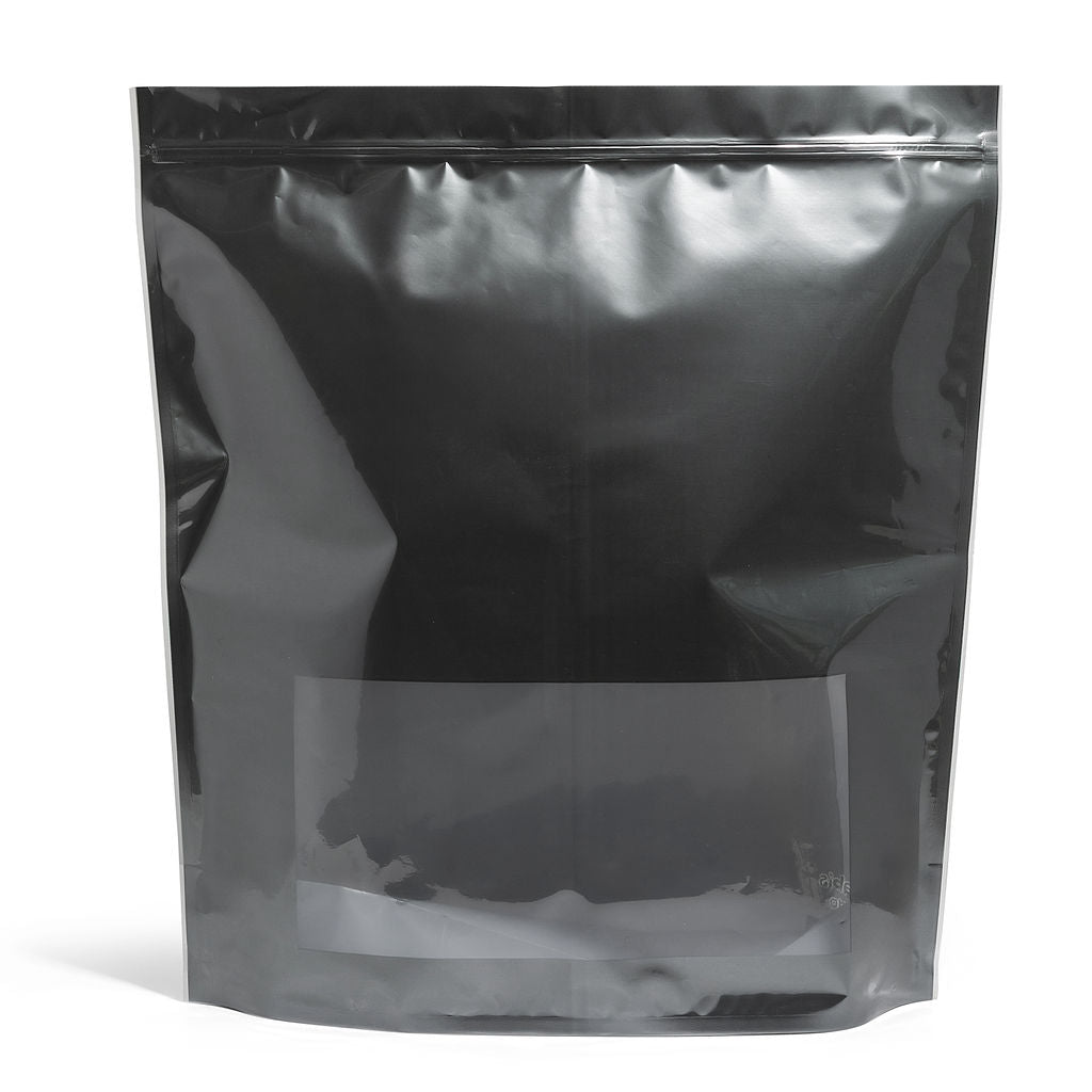 3lb Silver Grower Storage Bags with Window - 250 Count ($1.38/Unit)