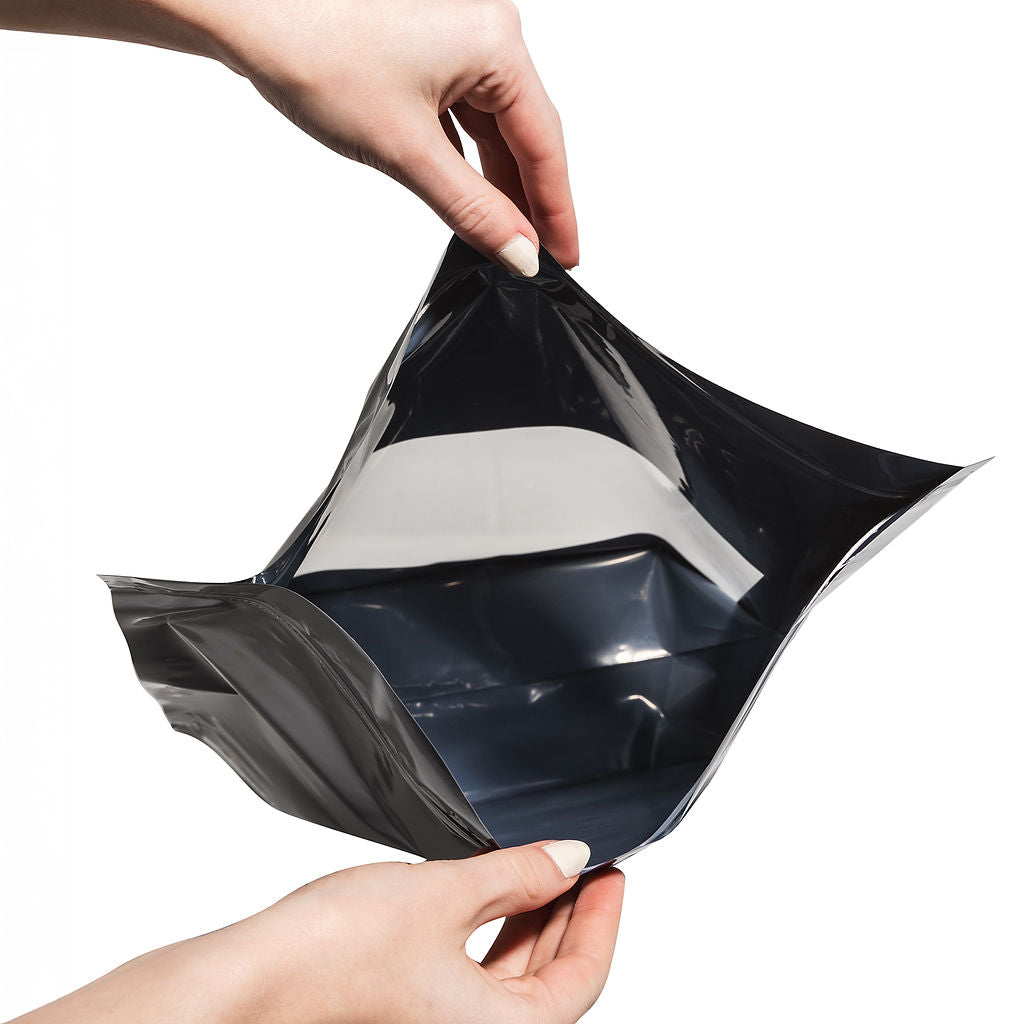 1lb Black Grower Storage Bags with Window - 250 Count ($0.98/Unit)