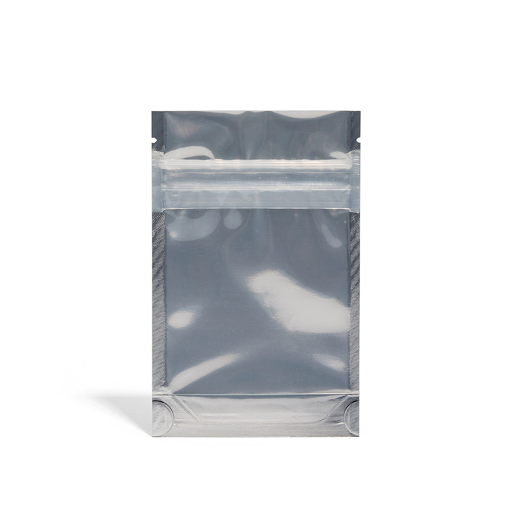 3.5g Matte Black/Clear Bags - 3200 Count ($0.22/unit) | 3.5"x5.5"x1.5" - Child Resistant