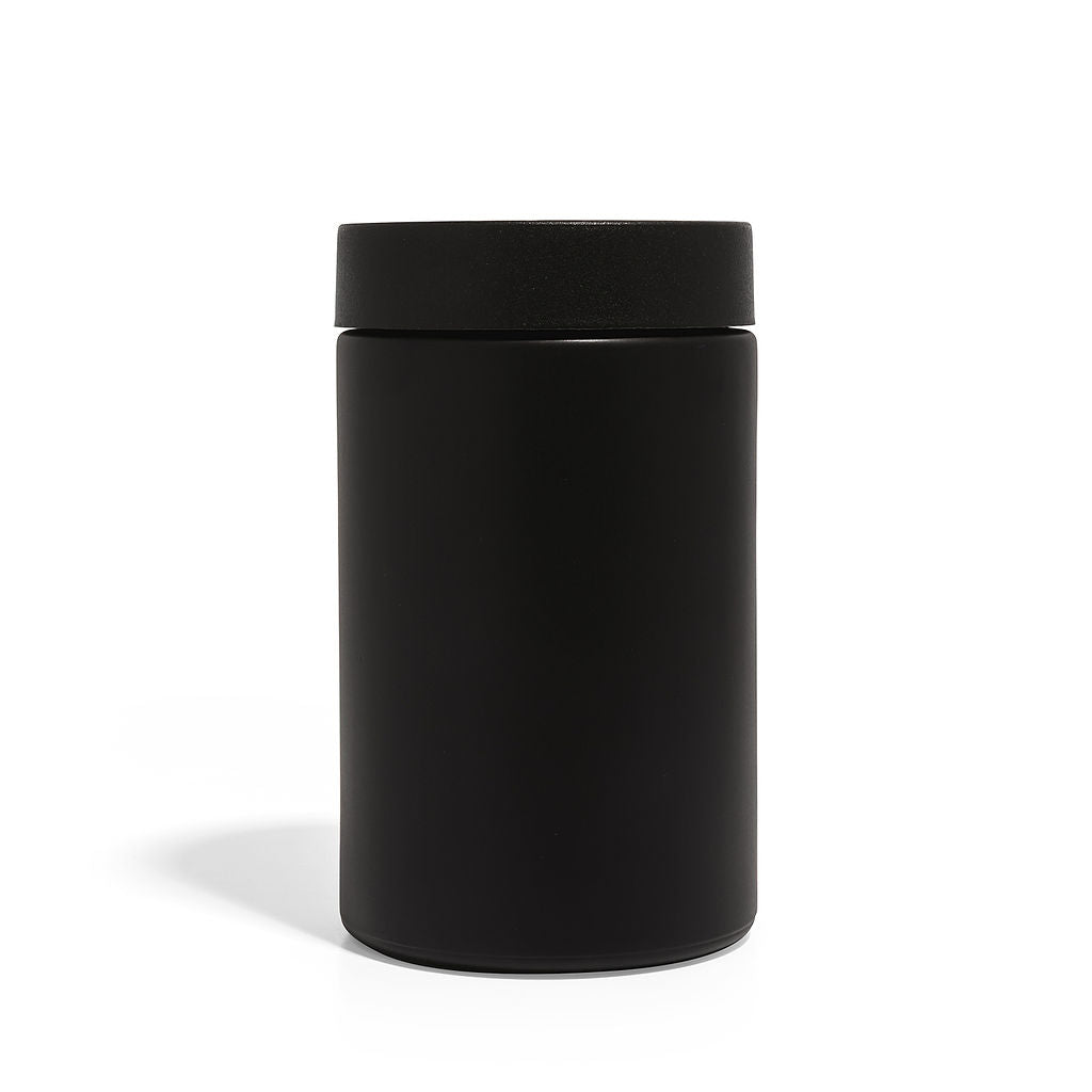 16oz Black Glass Straight-Wall Jar with Child-Resistant Lid - 48 Count ($1.45/Unit)