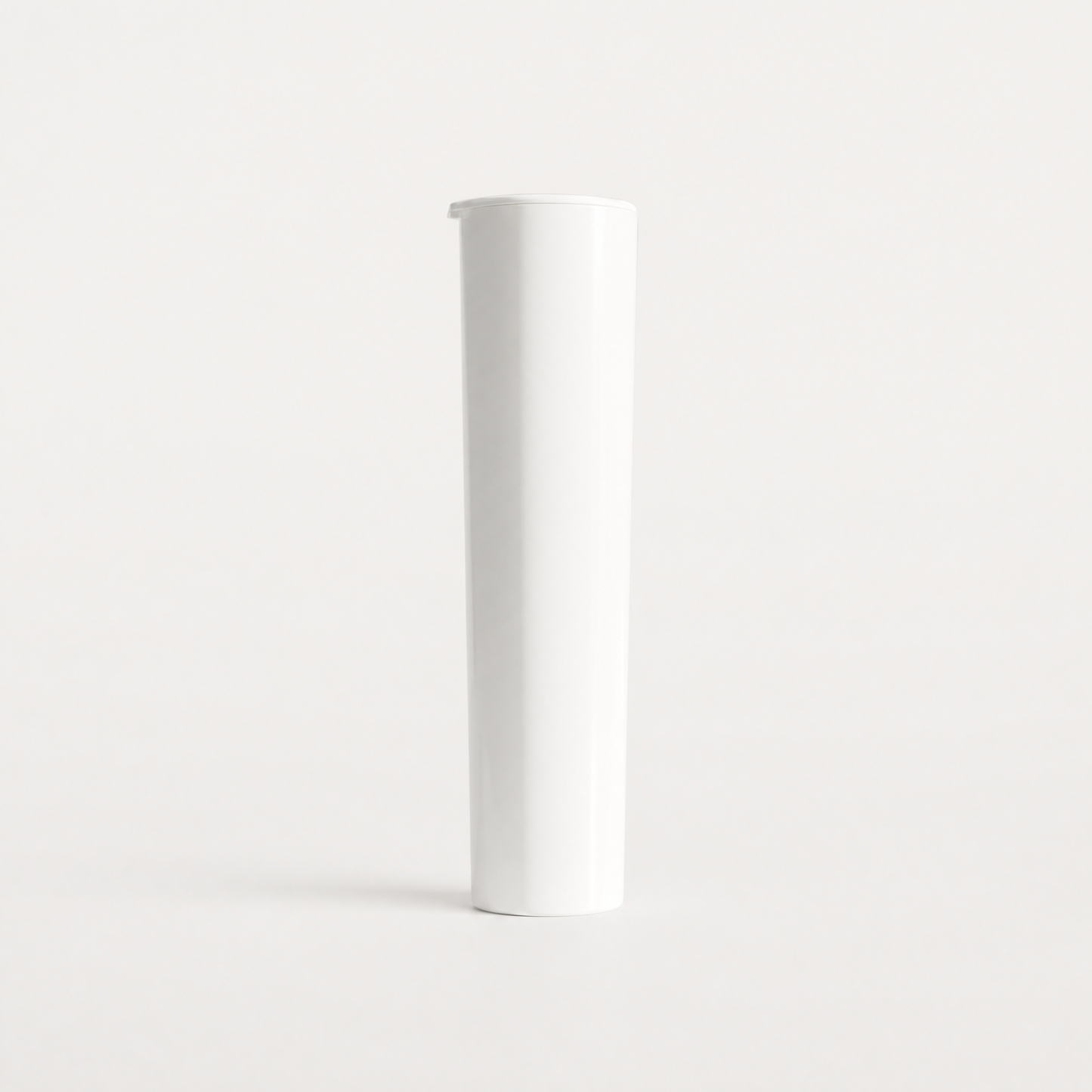 Griplok Eco 114*32mm Flower and Edible Tubes White / Blank Tops 114W - 560 Count ($0.09/Unit) - Child Resistant