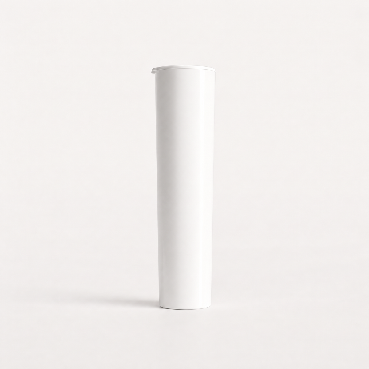 Griplok Eco 114*32mm Flower and Edible Tubes White / Blank Tops 114W - 560 Count ($0.10/Unit) - Child Resistant