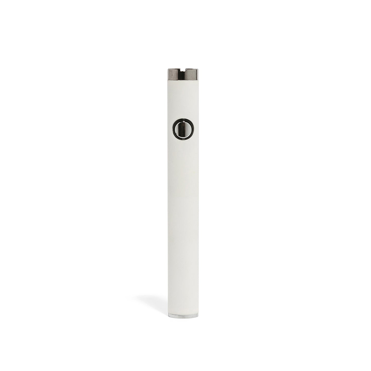 White Vape Battery, 510 Pre-Heat, 400 mAh, Adjustable Volt, with Button and Micro USB - 25 Count ($4.50/Unit)