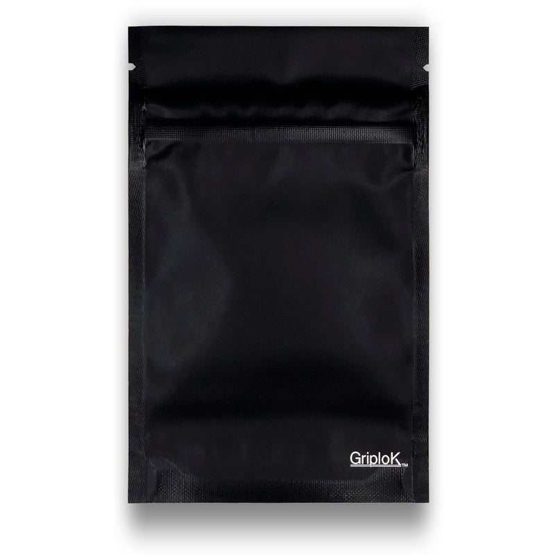 3.5g Matte Black/Clear Bags - 3200 Count | 3.5"x5.5"x1.5" - Child Resistant