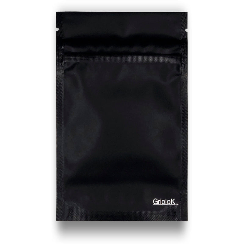 3.5g Matte Black Bags - 3200 Count | 3.5"x5.5"x1.5" - Child Resistant