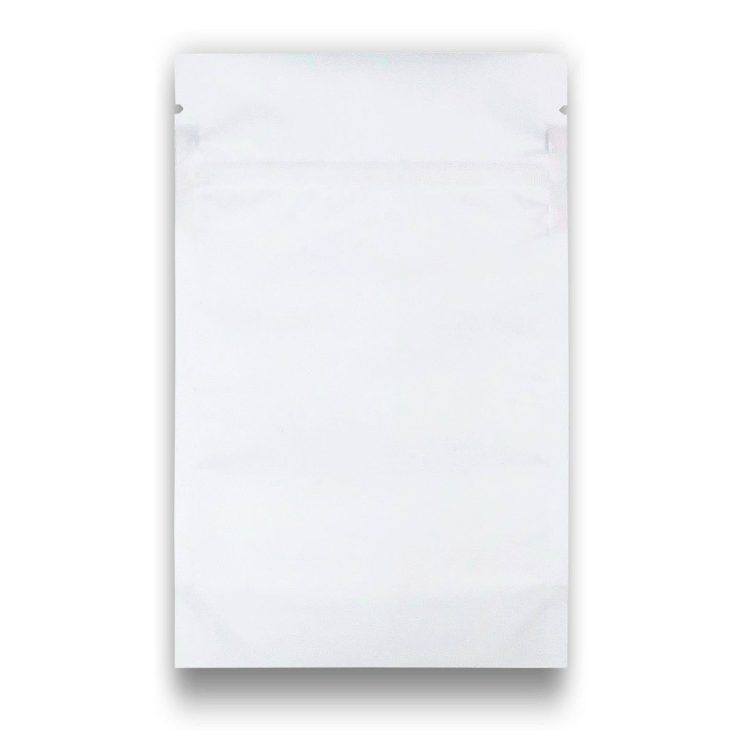 3.5g Matte White Bags - 3200 Count ($0.22/unit) | 3.5"x5.5"x1.5" - Child Resistant