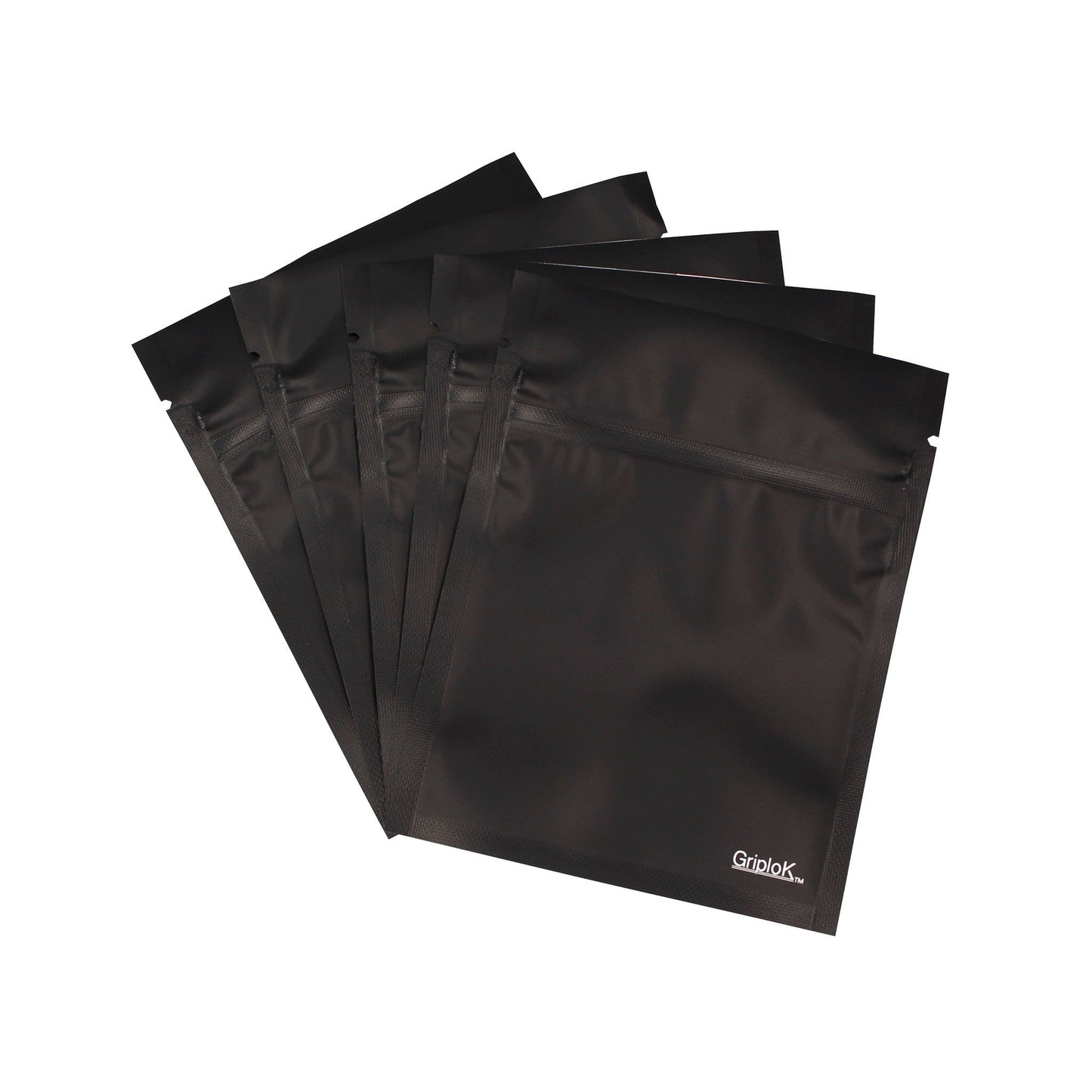 1g Matte Black/Clear Bags - 2000 Count ($0.19/unit) | 3.5"x4.5" - Child Resistant