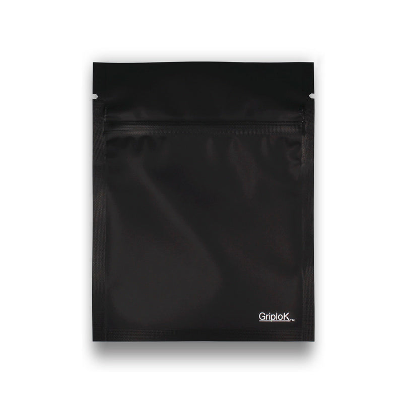 1g Matte Black/Clear Bags - 2000 Count | 3.5"x4.5" - Child Resistant