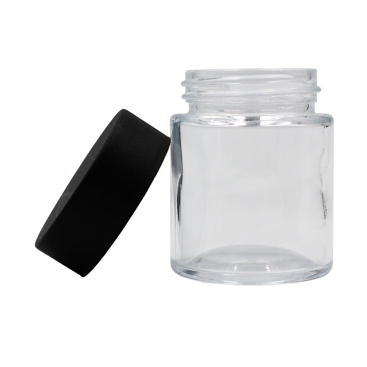 2oz Clear Glass Straight-Wall Jar with Child-Resistant Lid - 144 Count ($0.47/Unit)