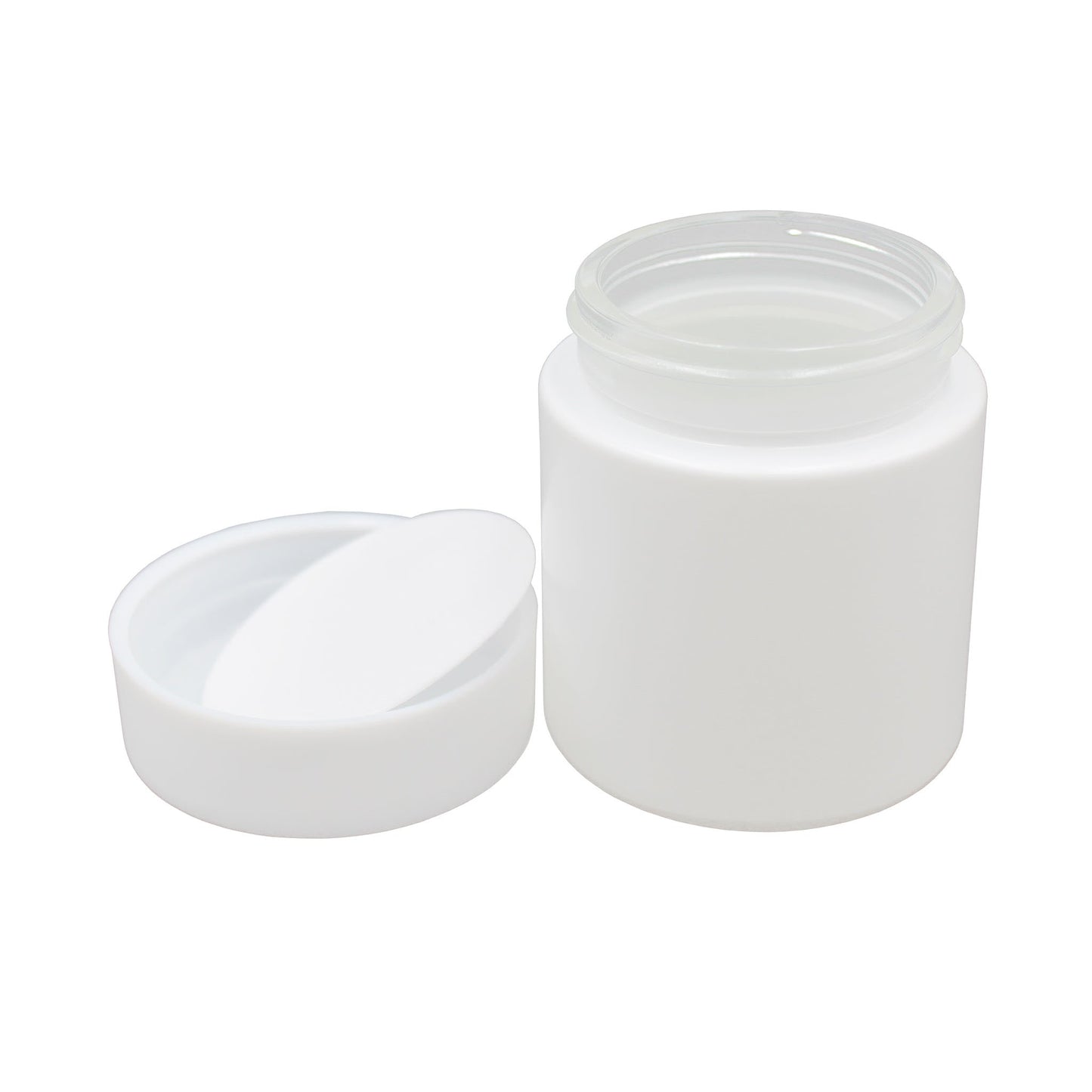 2oz White Glass Straight-Wall Jar with Child-Resistant Lid - 144 Count ($0.71/Unit)
