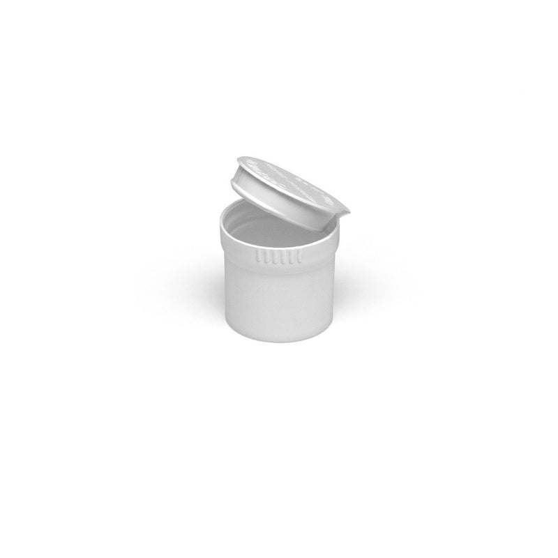 White Opaque 10ml Child-Resistant Pop Top Concentrate Container