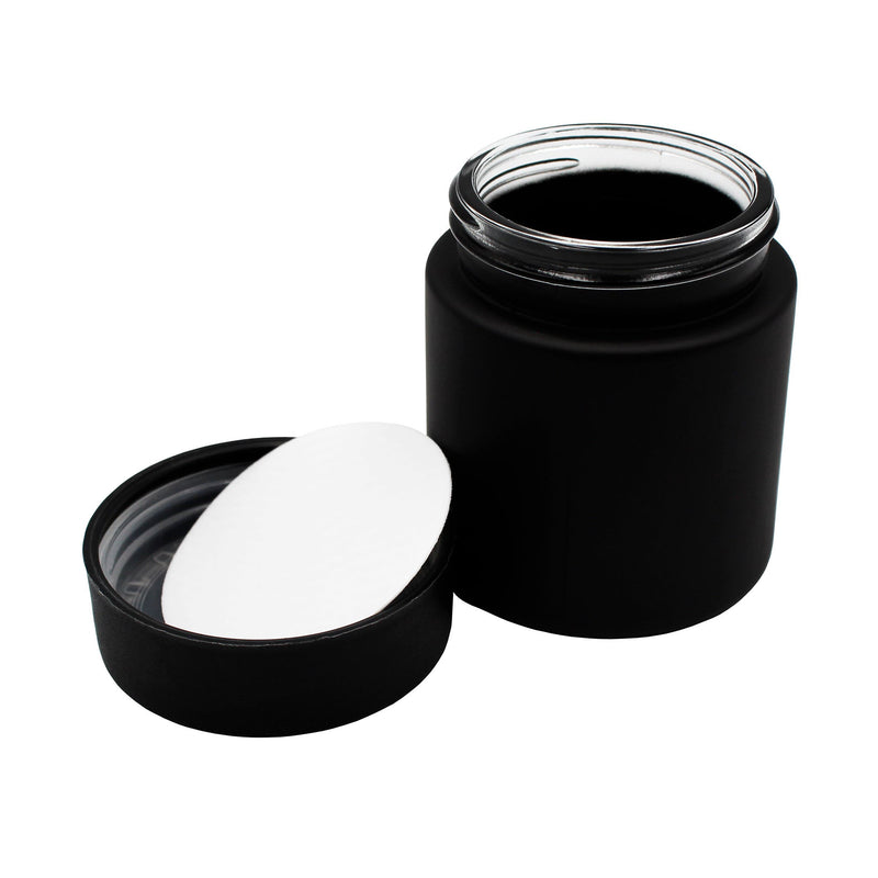 4oz Black Glass Straight-Wall Jar with Child-Resistant Lid - 105 Count ($0.82/Unit)