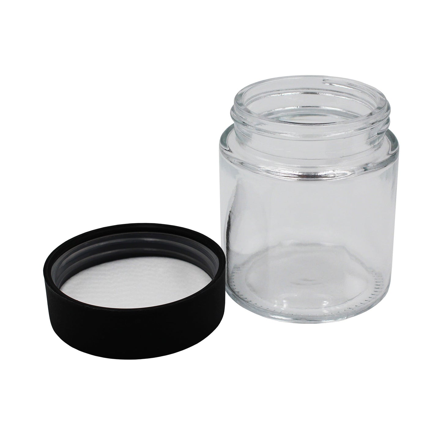 4oz Clear Glass Straight-Wall Wide-Mouth Jar with Child-Resistant Lid - 105 Count ($0.65/Unit)