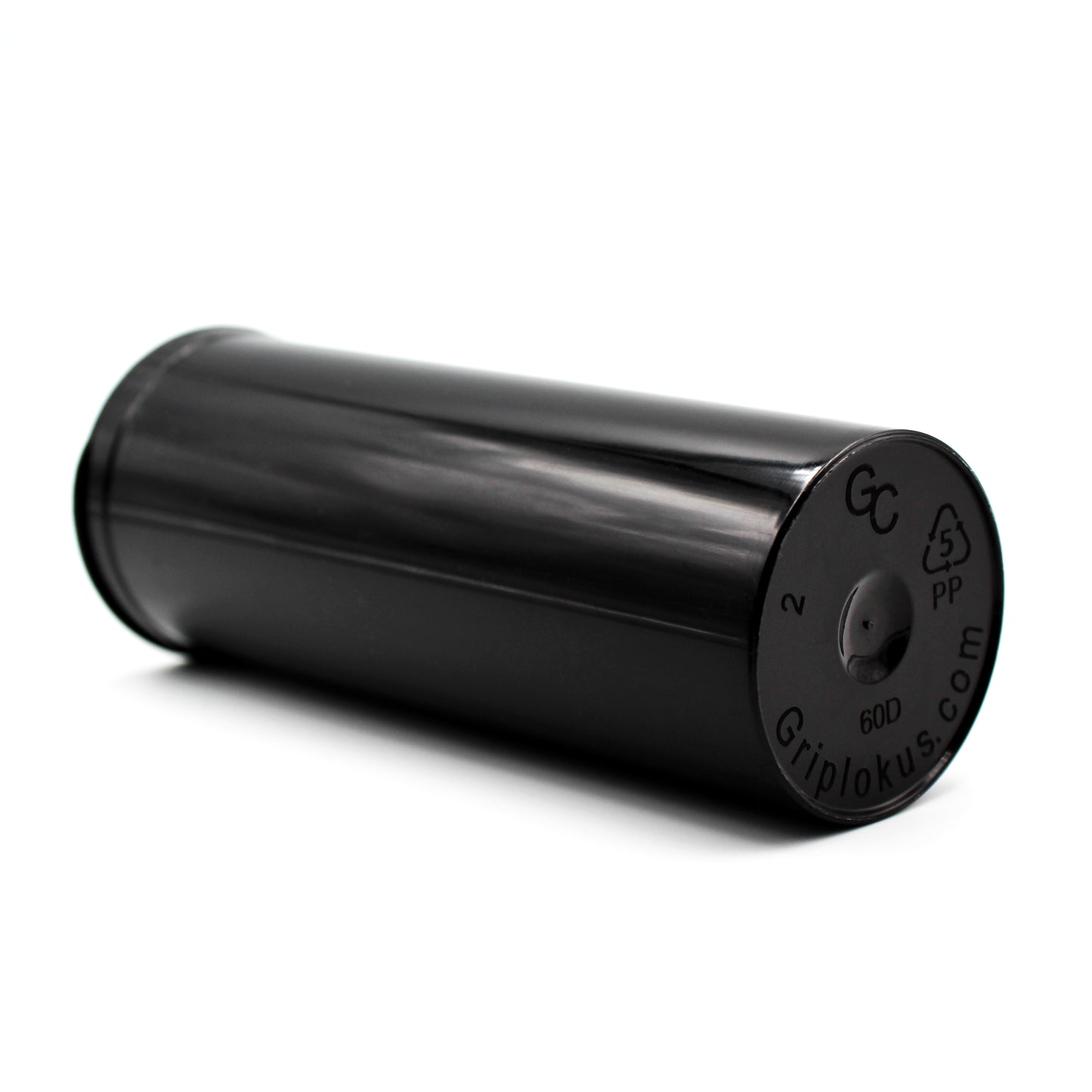Opaque Black 60 Dram GriploK Child-Resistant Pop Top Bottle