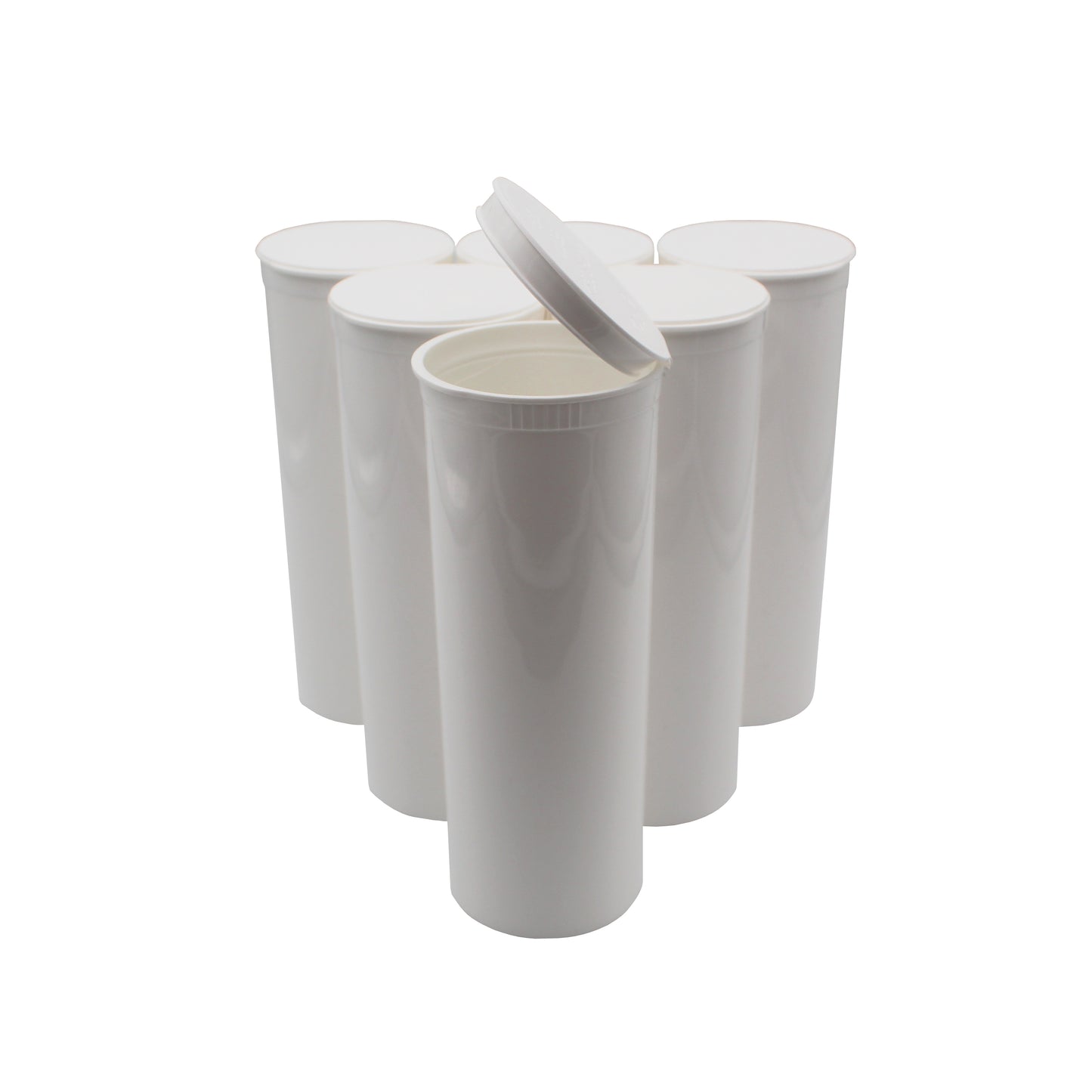 Opaque White 60 Dram GriploK Child-Resistant Pop Top Bottle