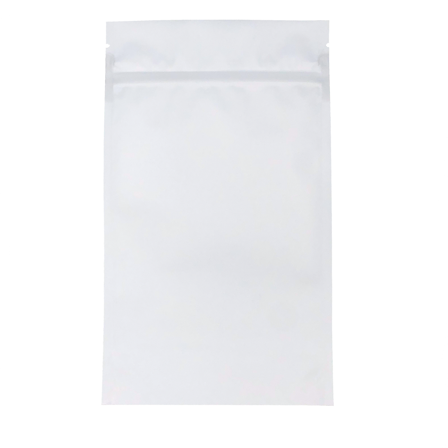 7g Matte White Bags - 2400 Count ($0.27/unit) | 4"x6.7"x2" - Child Resistant