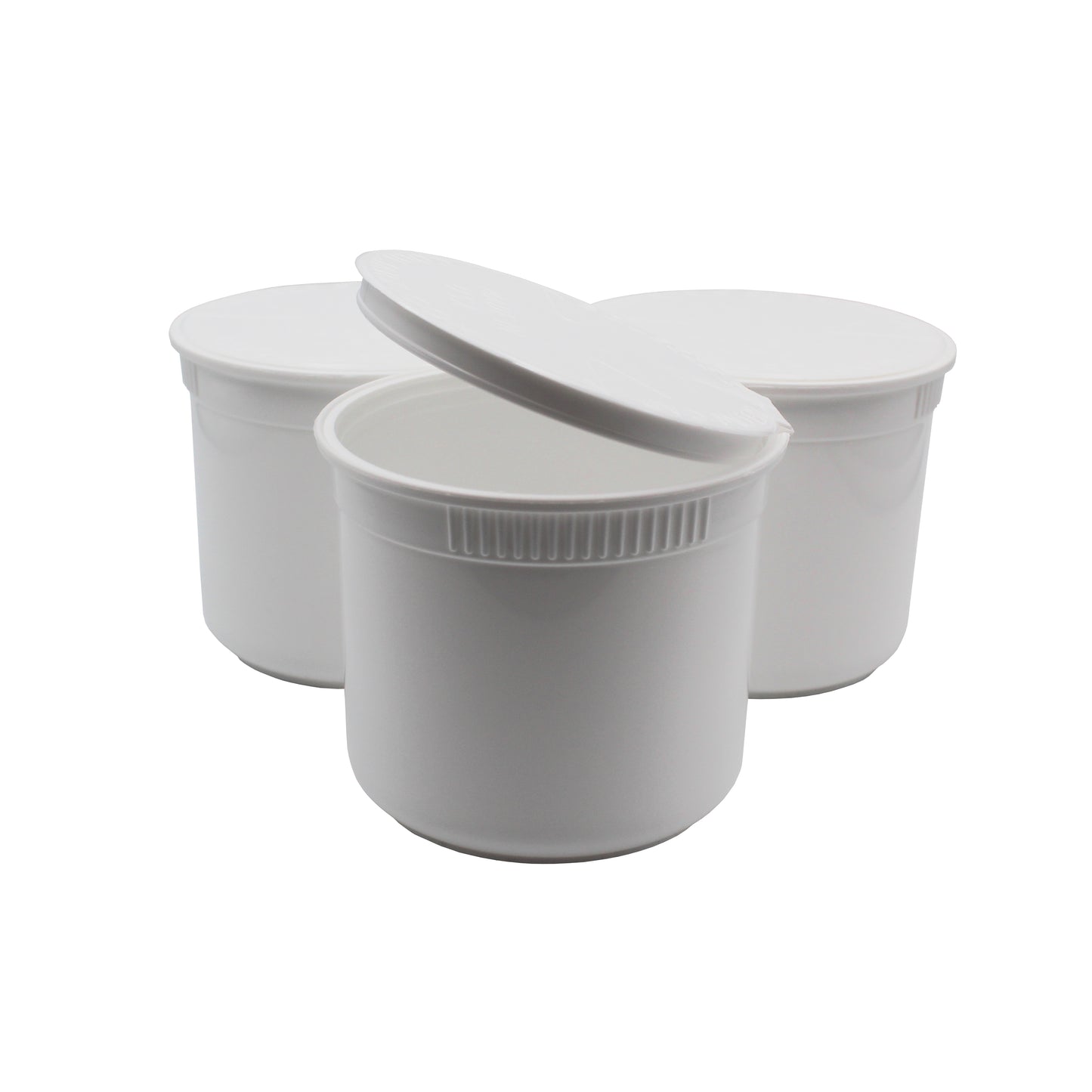 Opaque White CoolJarz 90 Dram Child-Resistant Pop Tops