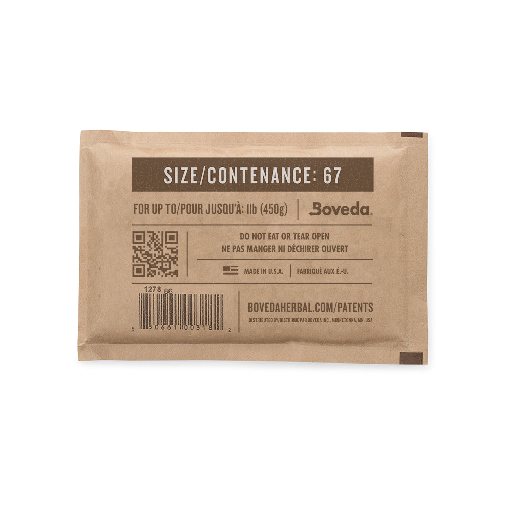 Boveda Size 67 | 62% Two-Way Humidity Packs - 20 count ($3.45/unit)