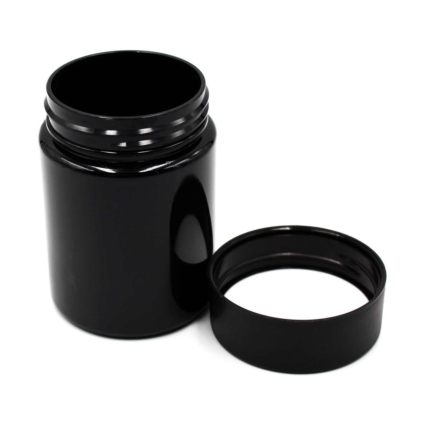 6oz Black PET Plastic Jar with CR Lid & PE Liner - 456 Count ($0.38/Unit)