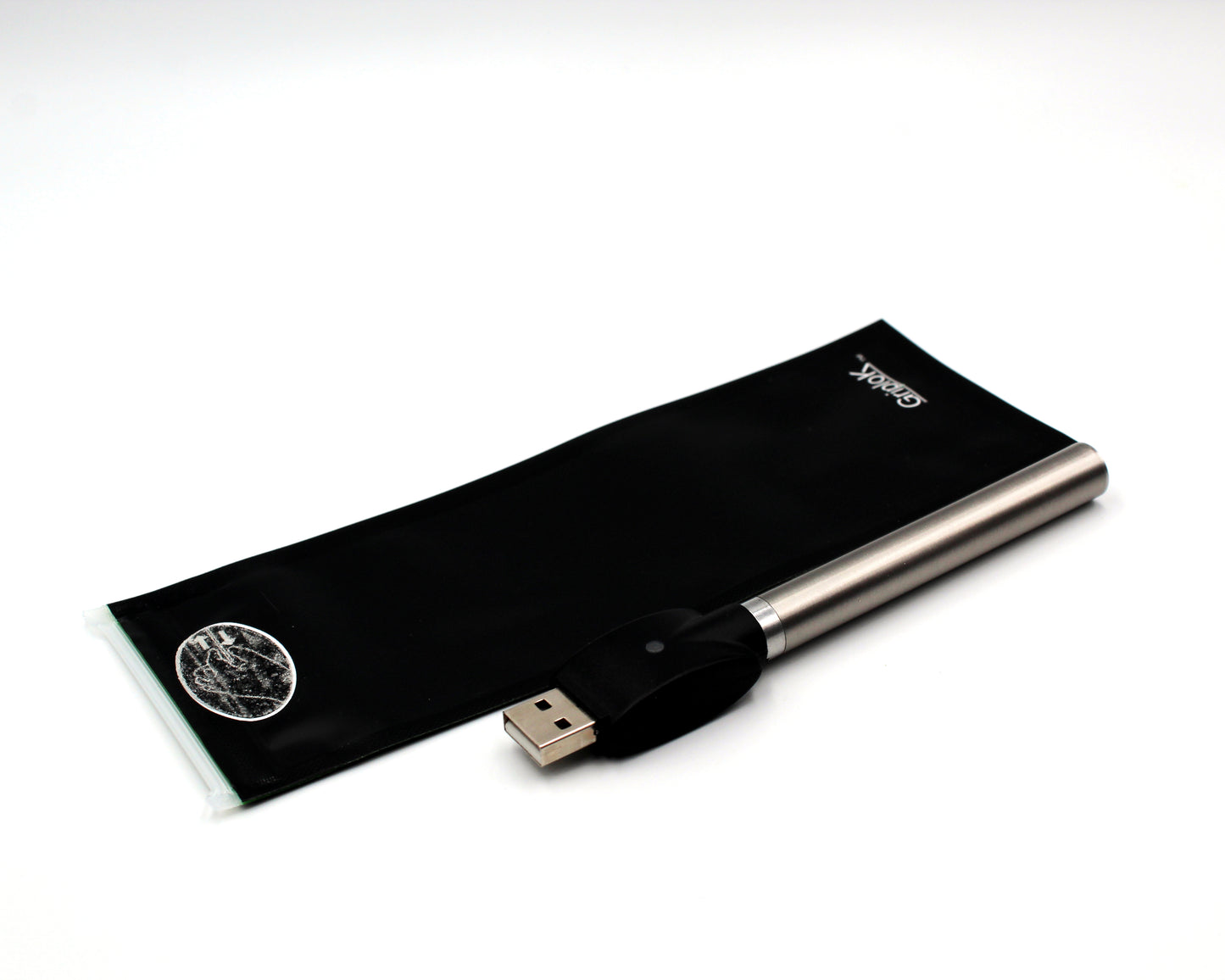 2.5"x7" Opaque Black Child-Resistant GriploK Exit Bags for Pre-Rolled Cones/Vape Pens with PureCore Battery & Charger