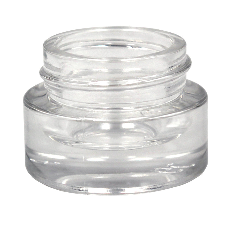 Certified Child-Resistant 5ml Flint (Clear) GriploK Glass Concentrate Jar