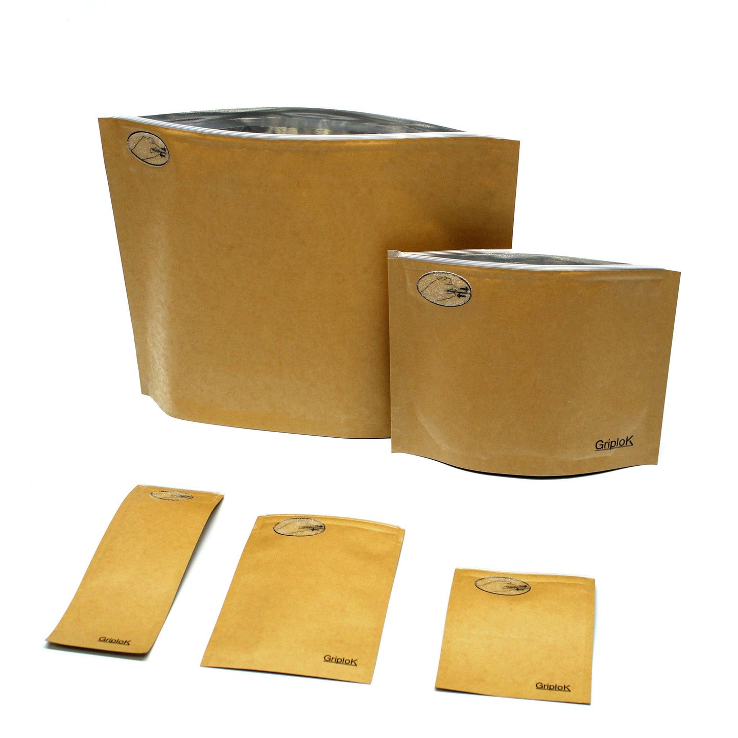 Kraft Mylar Pre Roll/Syringe/Vape Pen Bags - 1500 Count ($0.23/unit) | 2.5"x7" - Child Resistant