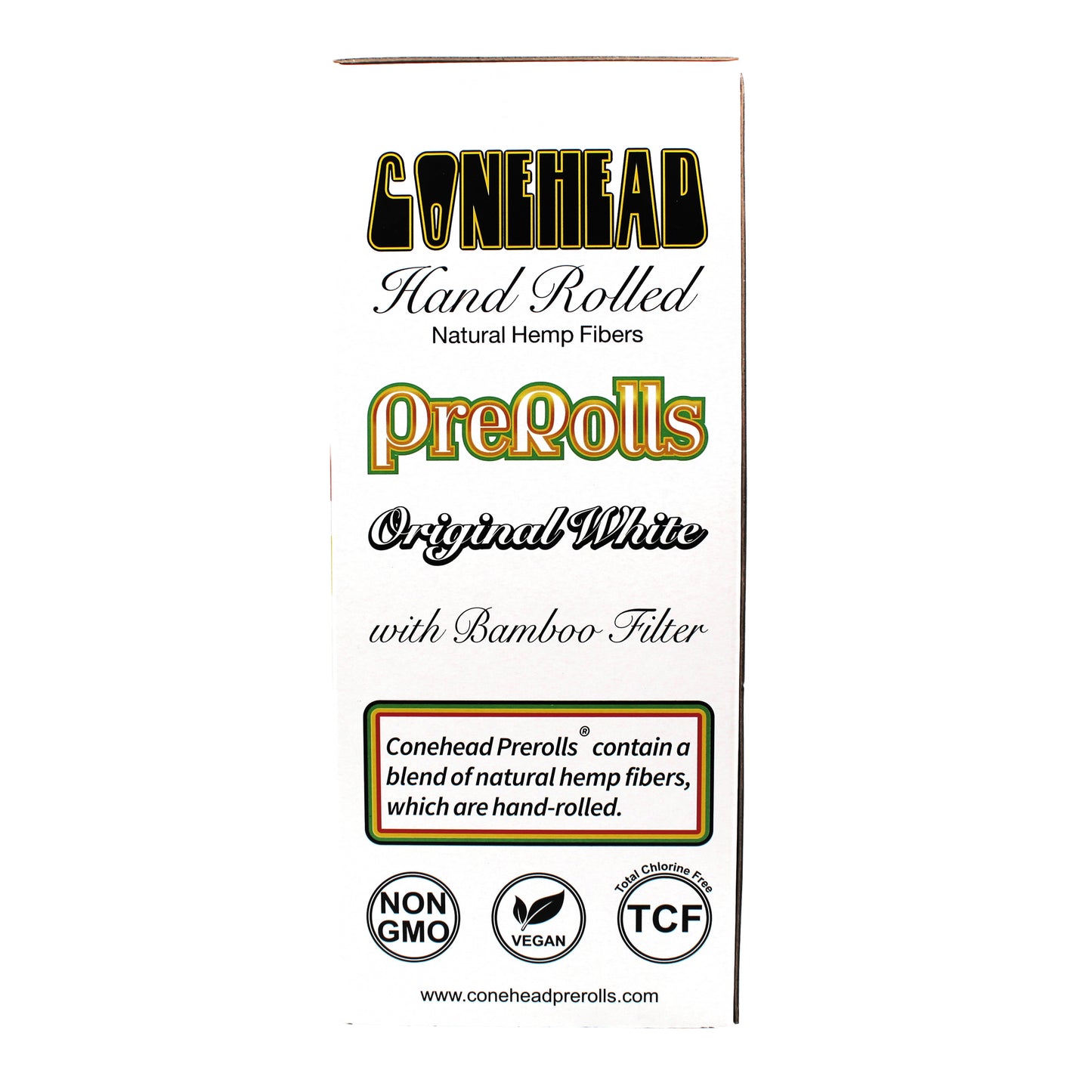 ConeHead Original White 98 Specials Size Hand Rolled Premium Hemp Cones with Bamboo Filters