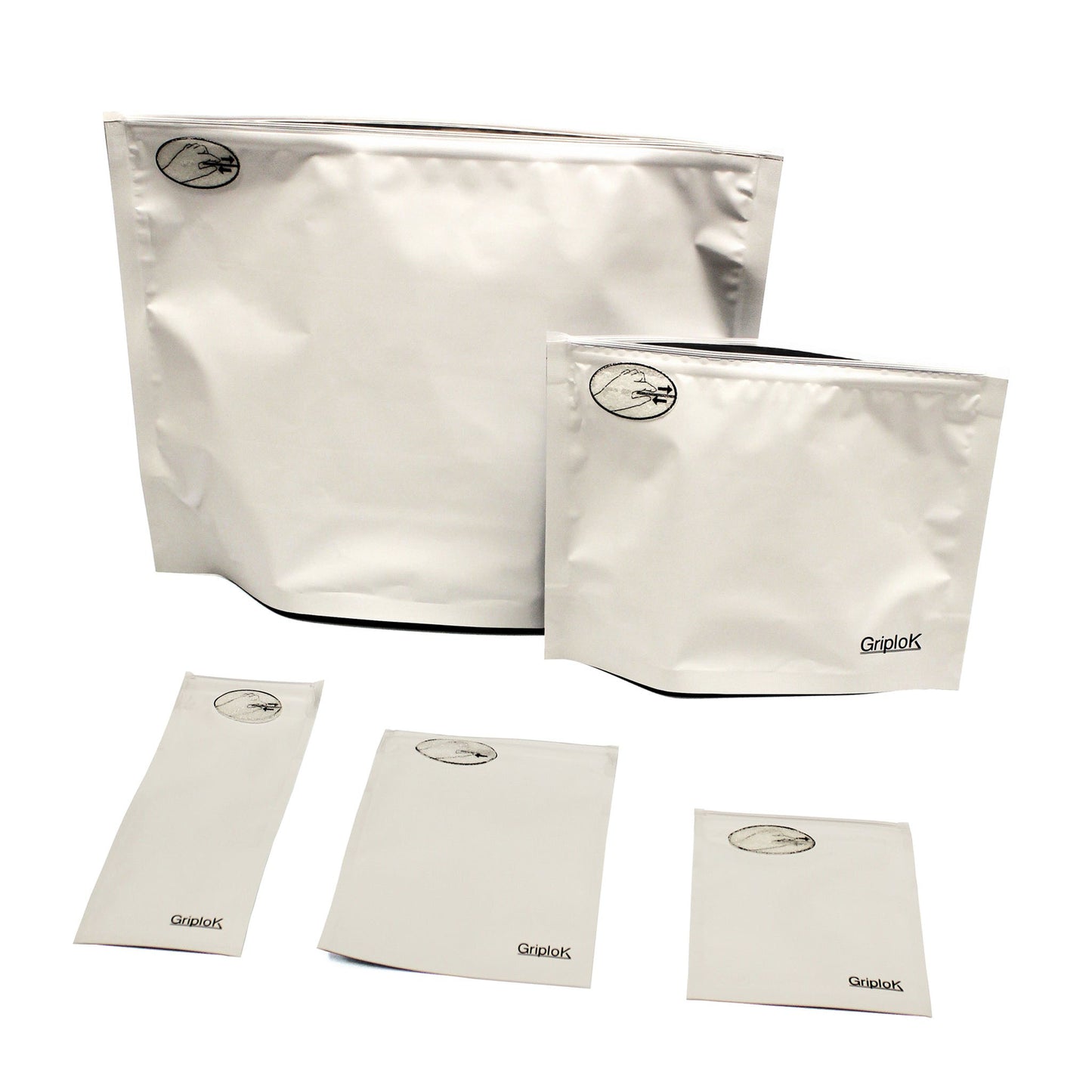 Matte White Mylar Pre Roll/Syringe/Vape Pen Bags - 1500 Count ($0.23/unit) | 2.5"x7" - Child Resistant