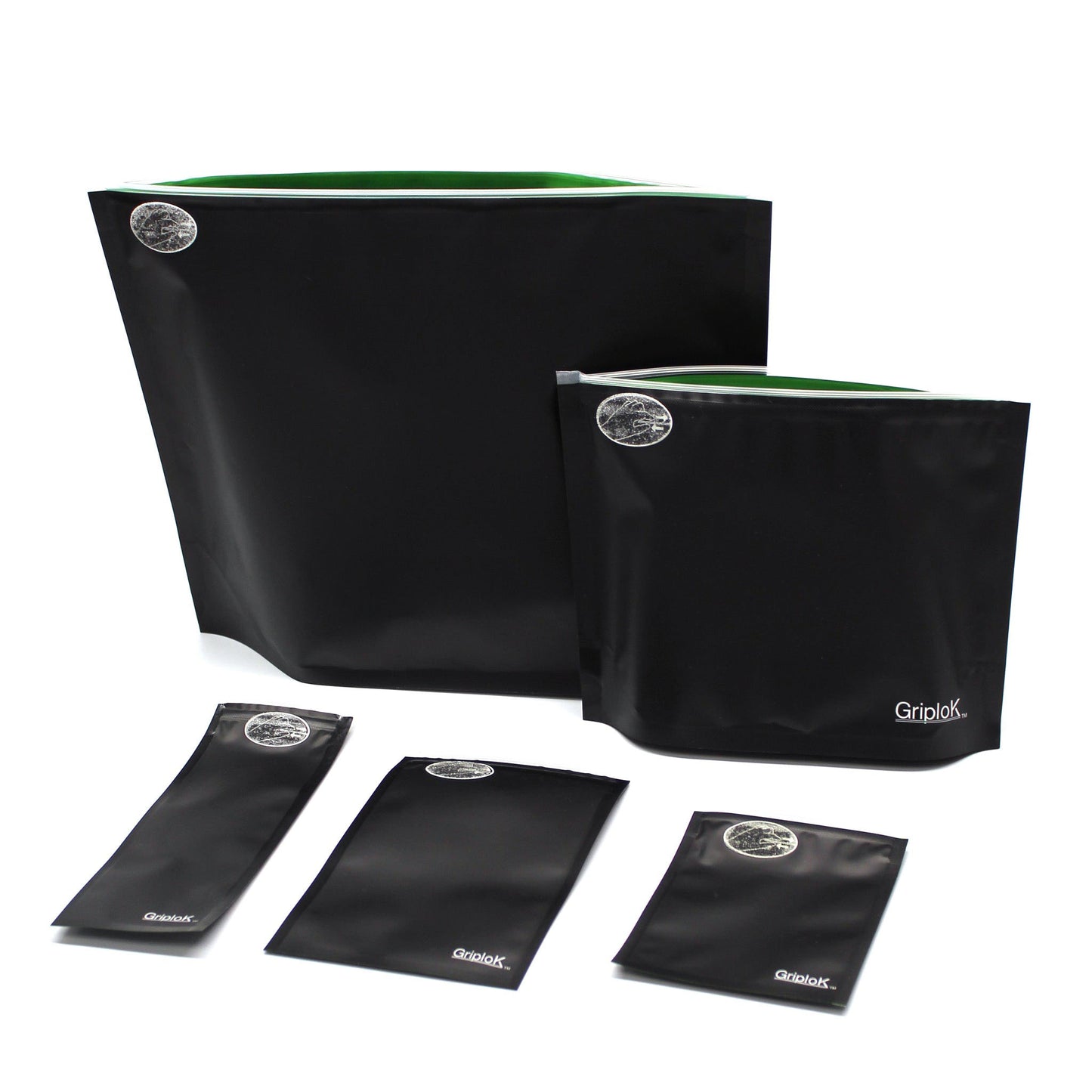 Matte Black/Lime Mylar Pre Roll/Syringe/Vape Pen Bags - 1500 Count ($0.23/unit) | 2.5"x7" - Child Resistant