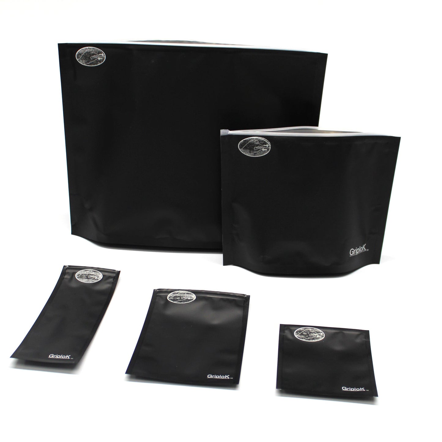 28g Matte Black Exit Bags - 500 Count ($0.54/Unit) | 12"x9"x4" - Child Resistant