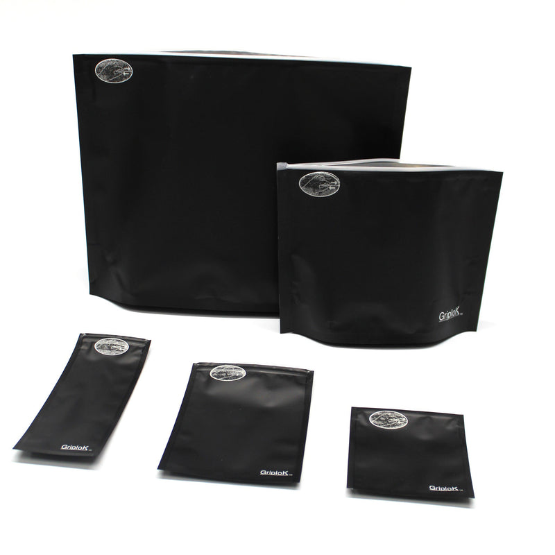 14g Matte Black Exit Bags - 800 Count ($0.41/unit) | 8”x6”x3” - Child Resistant
